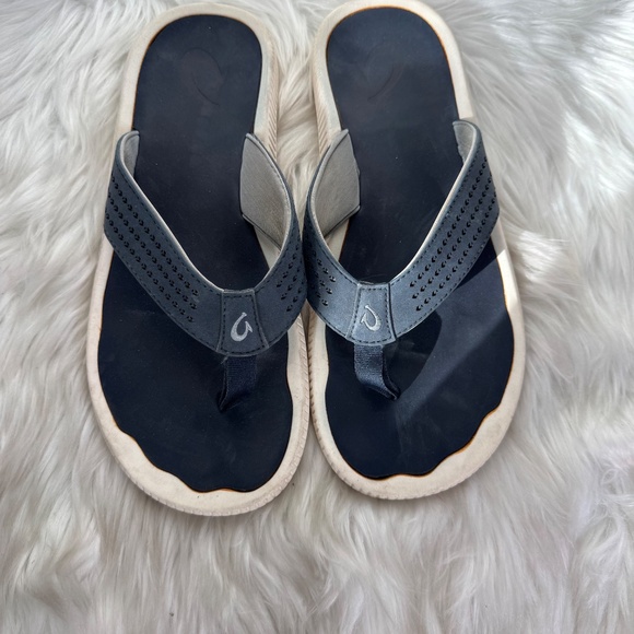 OluKai‎ Ulele Blue Depth Water Ready Enhanced Traction Flip Flop Sandals Sz 11 main image 5